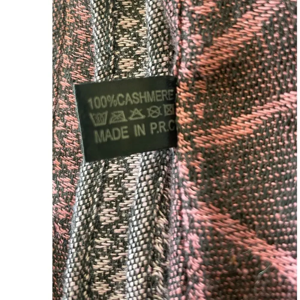 Cashmere Scarf/Wrap Red Rose Floral Pink Paisley Ethnic Elegance Shawl, Classy